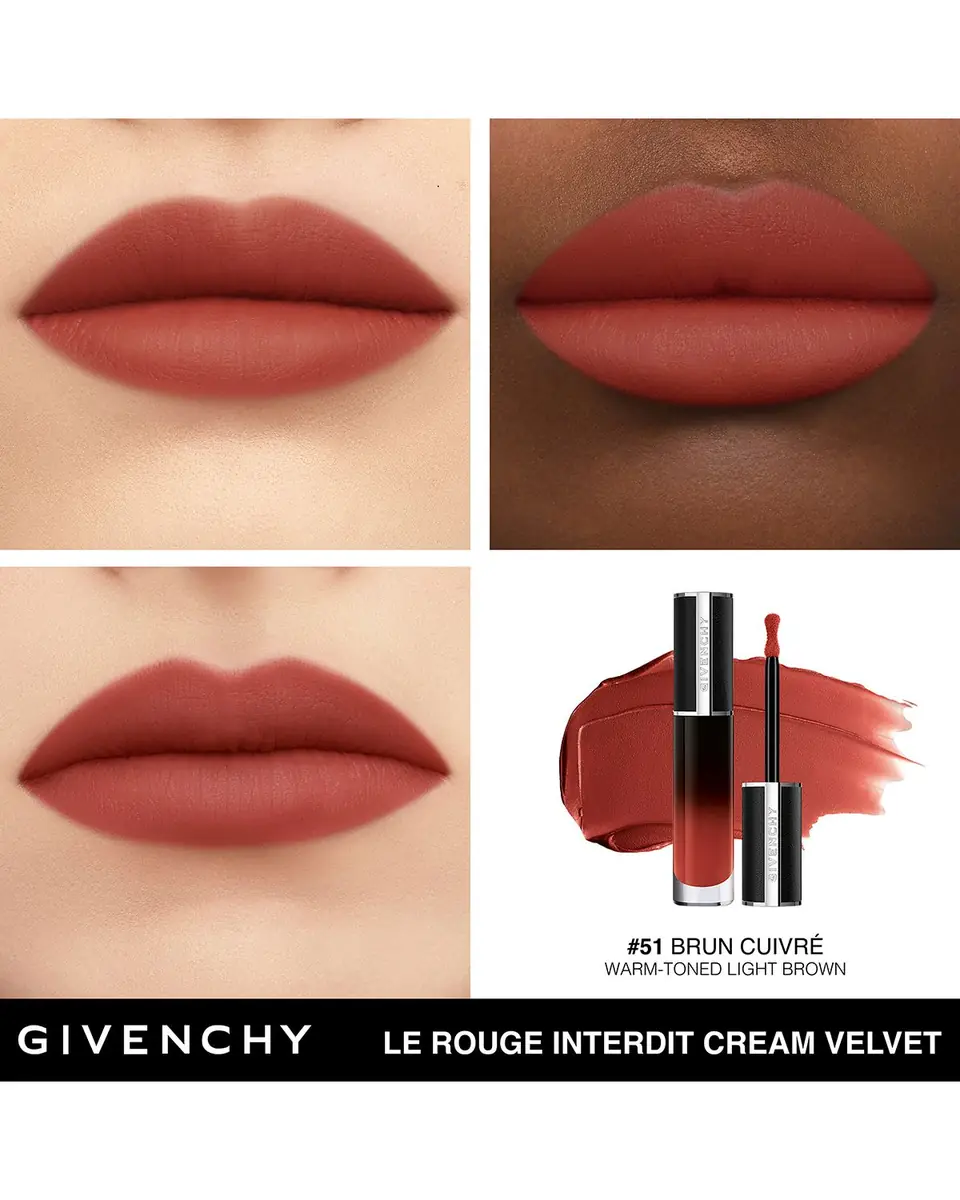 Givenchy Le Rouge Interdit Cream Velvet Lipstick, 1.4 oz. | Thumbnail 3