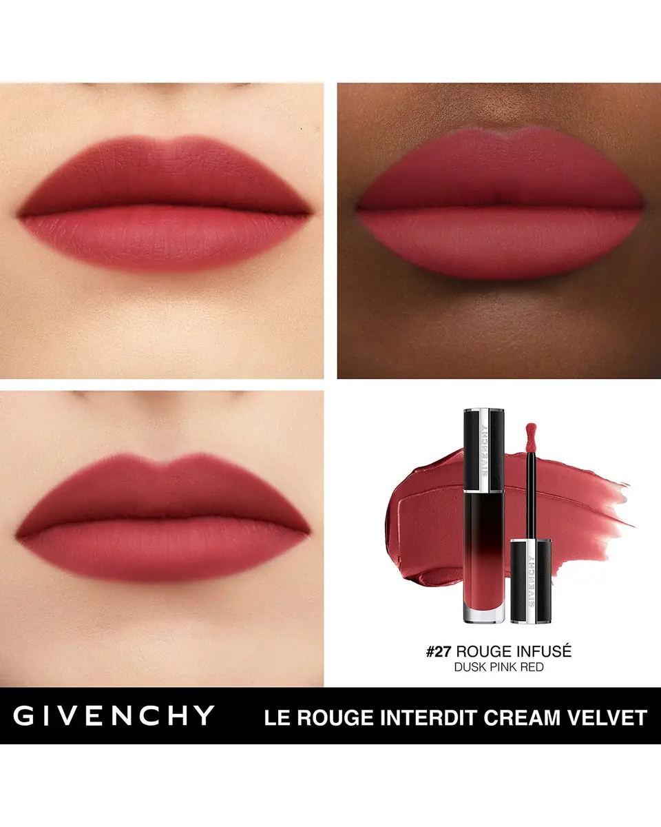 Givenchy Le Rouge Interdit Cream Velvet Lipstick, 1.4 oz. | Thumbnail 3