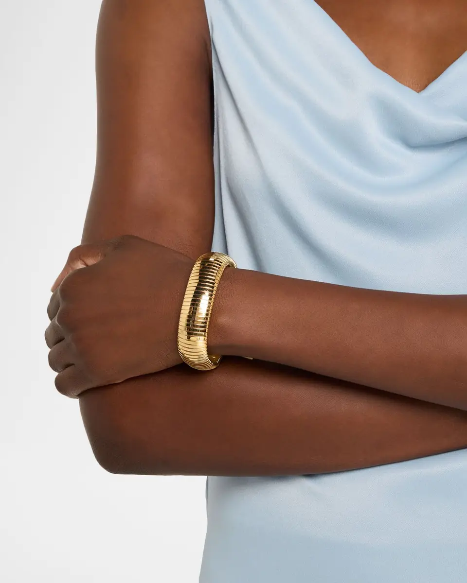 Kenneth Jay Lane Snake Chain Stretch Bracelet | Thumbnail 2