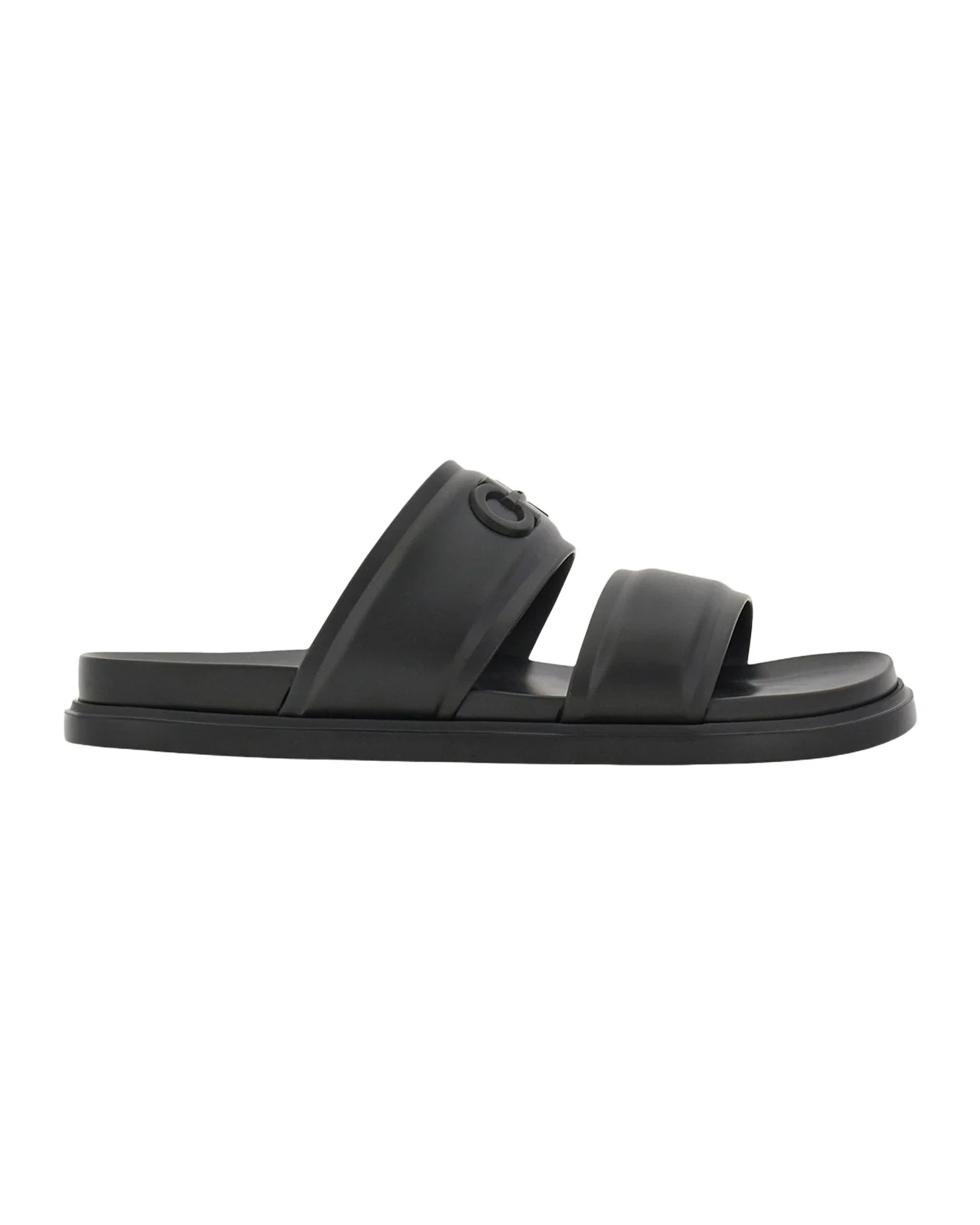 Men's Saint Bartheva Padded Leather Double-Strap Slide Sandals