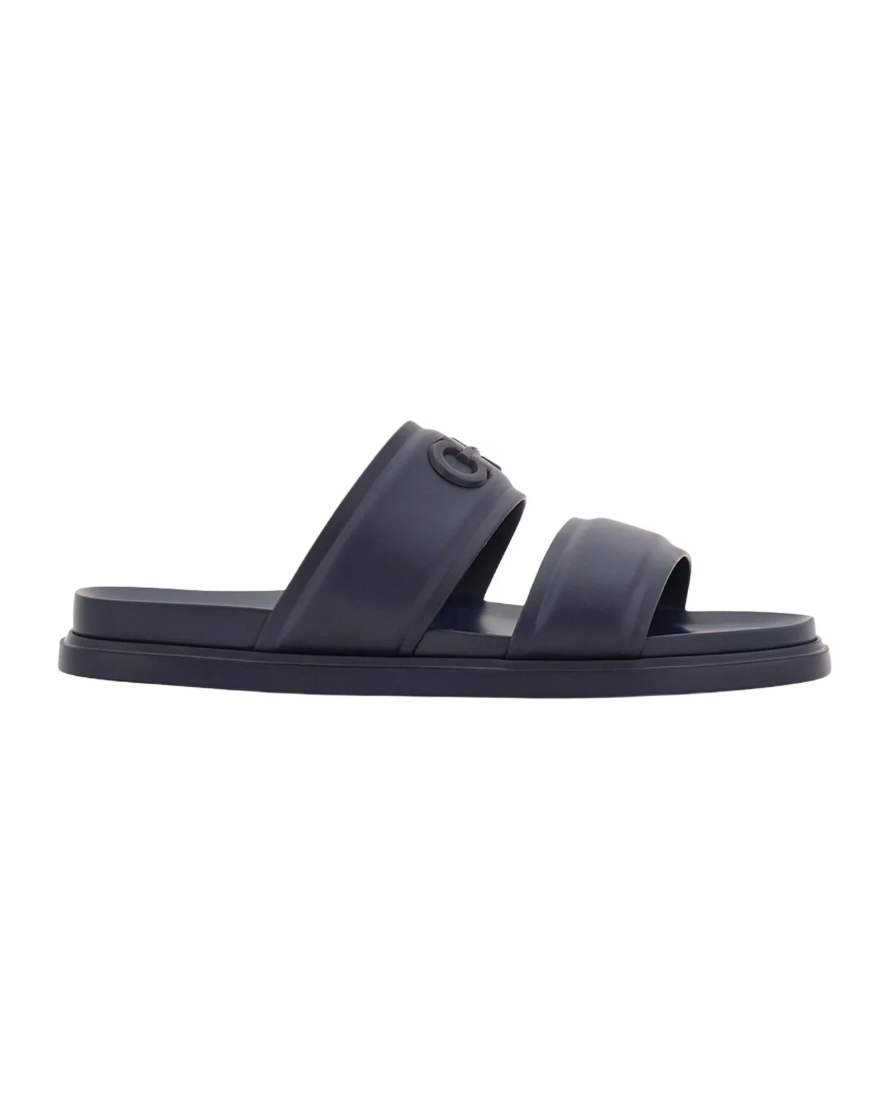 Men's Saint Bartheva Padded Leather Double-Strap Slide Sandals