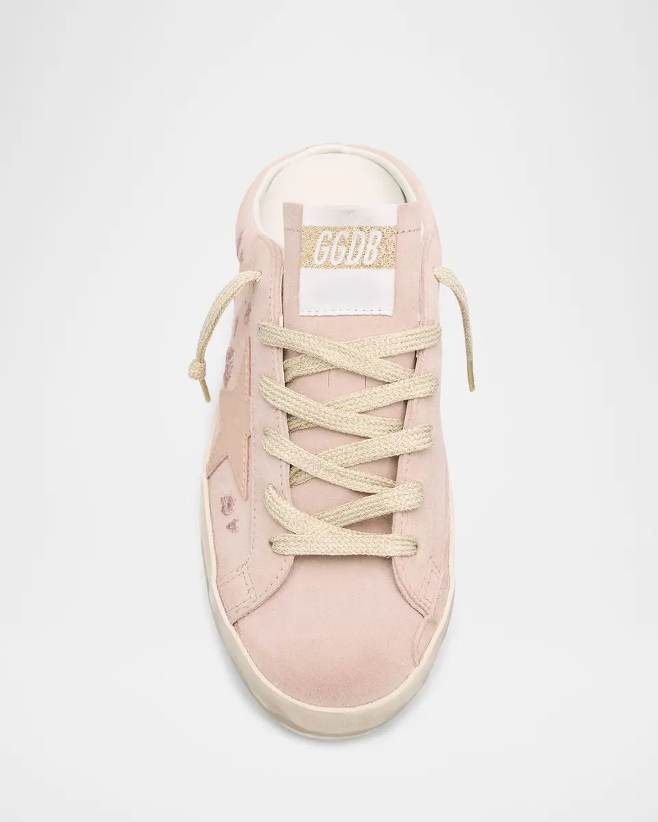 Golden Goose Super-Star Sabot Embroidered Suede Slide Sneakers | Thumbnail 6 Golden Goose Super-Star Sabot Embroidered Suede Slide Sneakers | Thumbnail 6