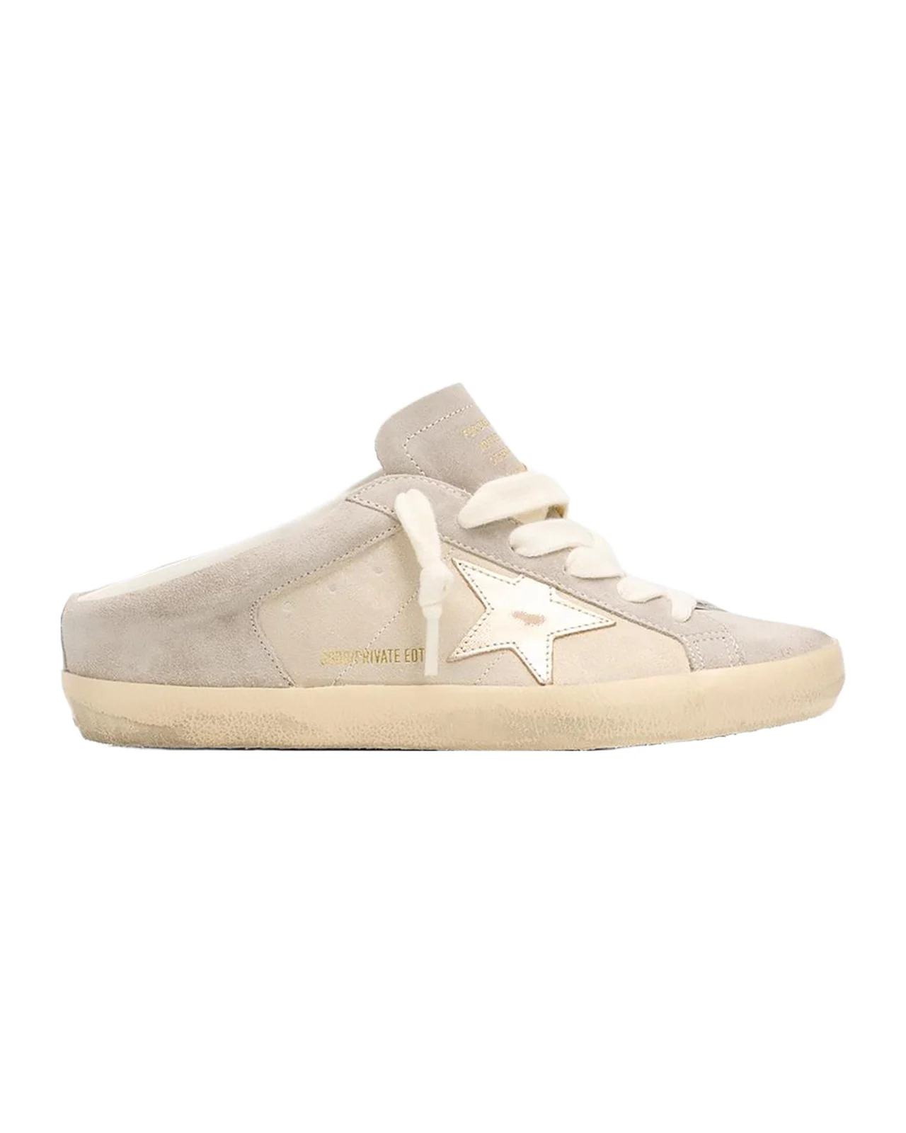 Super-Star Sabot Glitter Suede Slide Sneakers
