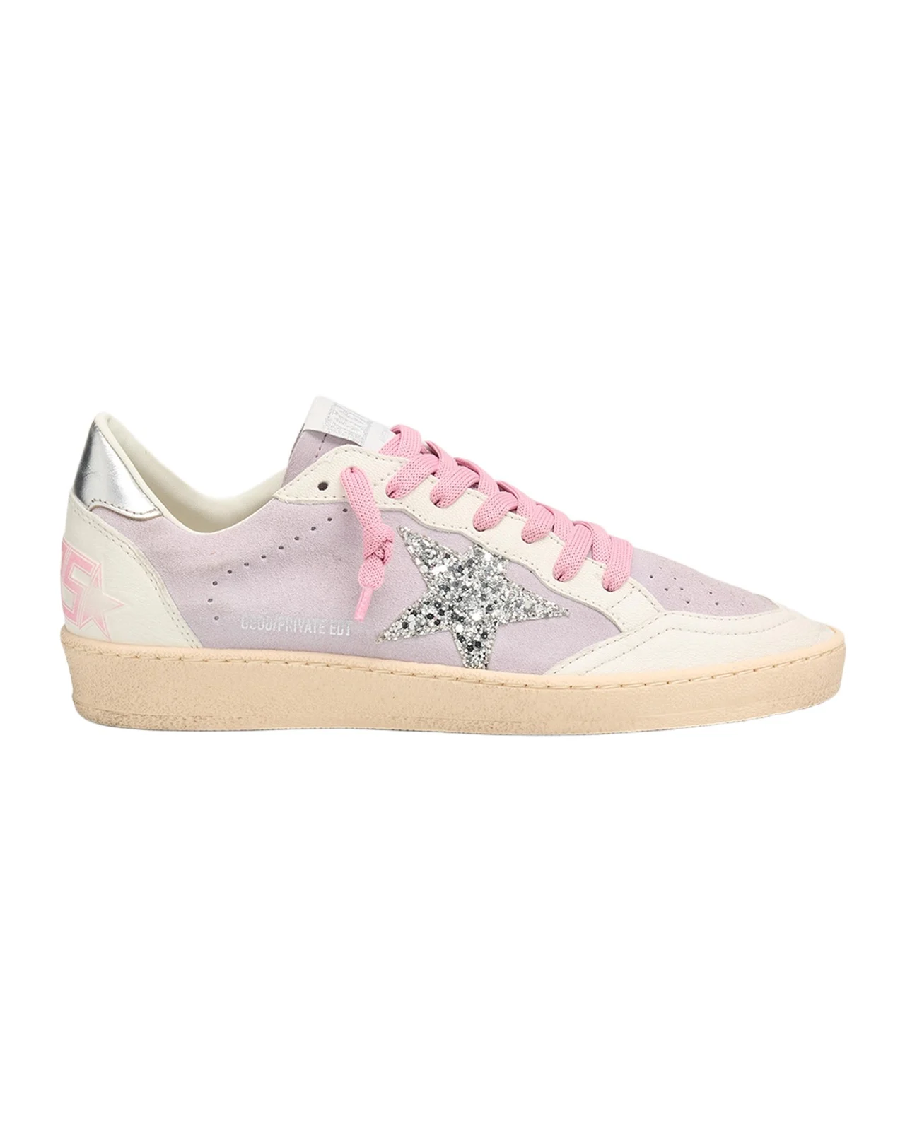 Ball Star Leather Glitter Low-Top Sneakers Ball Star Leather Glitter Low-Top Sneakers