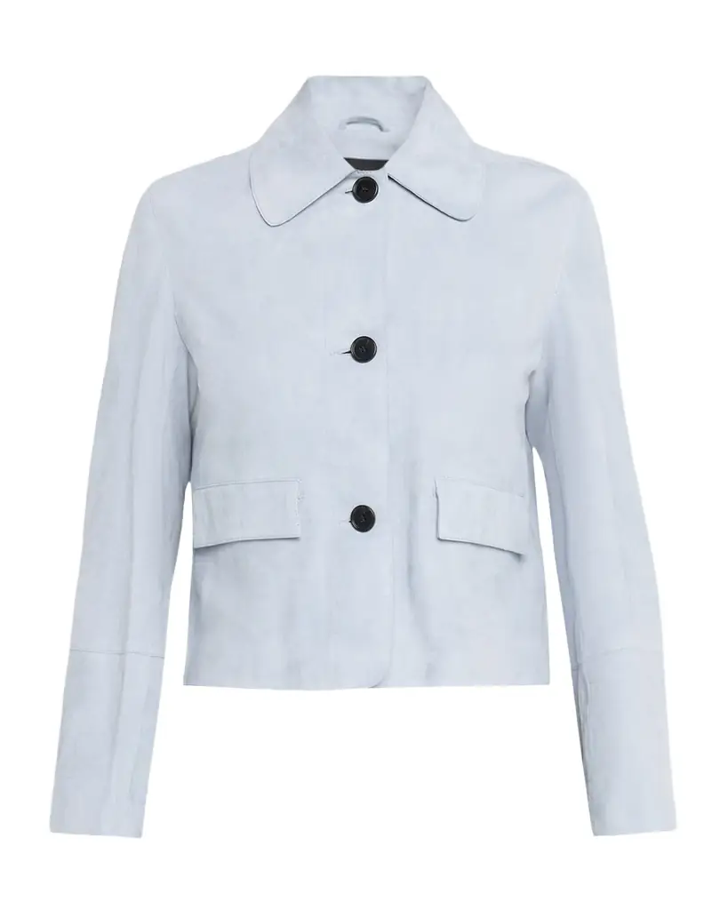 Arma Button-Front Lambskin Suede Jacket | Image 1 Arma Button-Front Lambskin Suede Jacket | Image 1