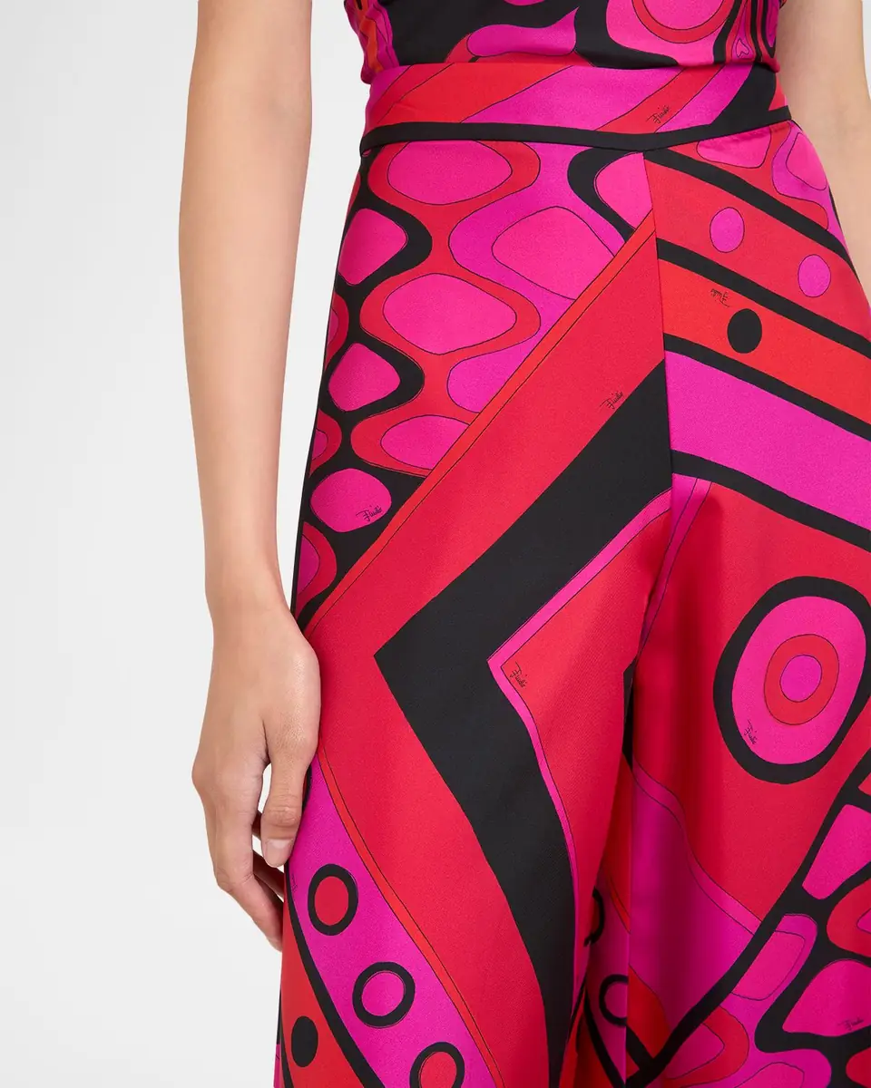 Pucci Vivara Silk Twill Wide-Leg Pants | Thumbnail 4