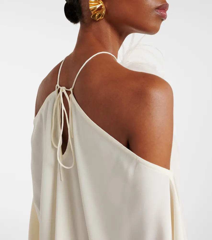 Taller Marmo Feather-trimmed off-shoulder gown | Thumbnail 6 Taller Marmo Feather-trimmed off-shoulder gown | Thumbnail 6