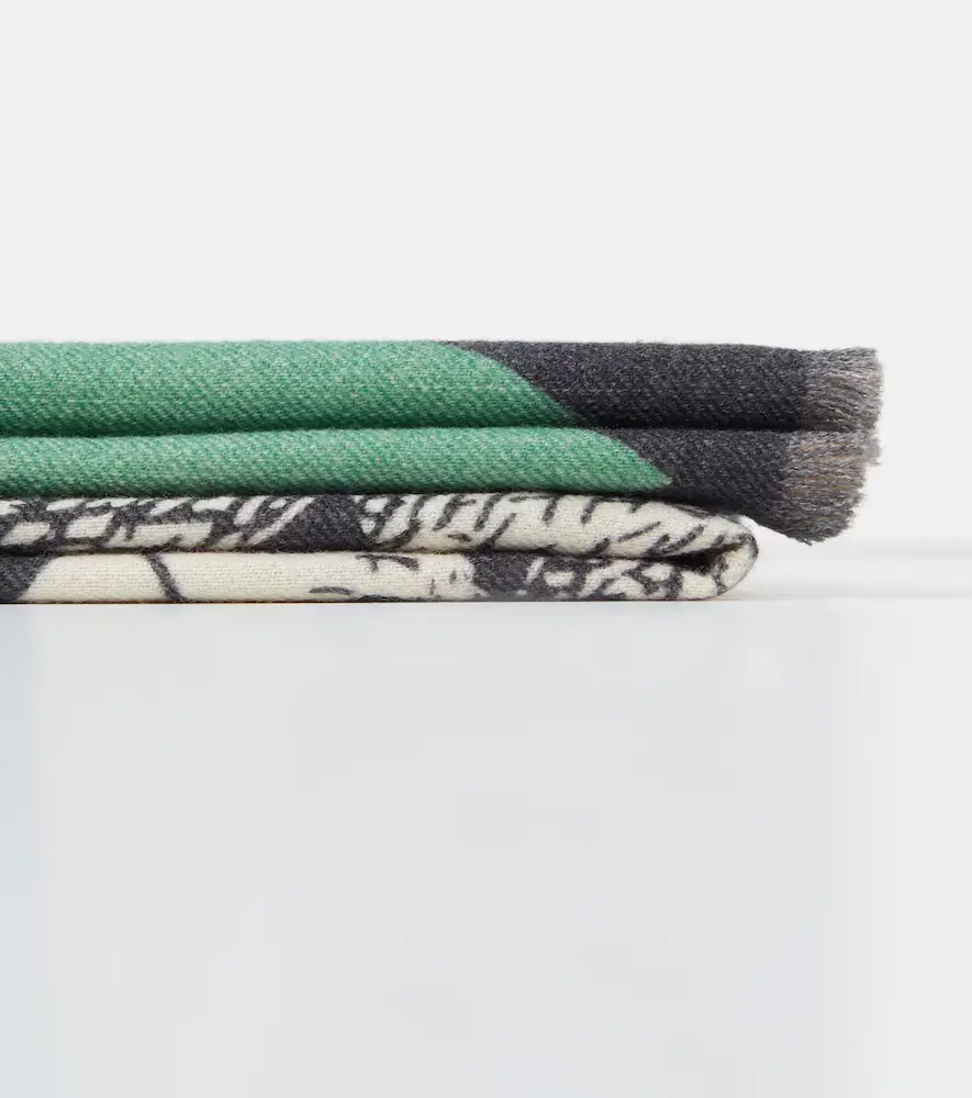 FORNASETTI High Fidelity argyle wool blanket | Thumbnail 2