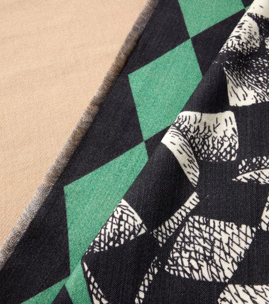 FORNASETTI High Fidelity argyle wool blanket | Thumbnail 4