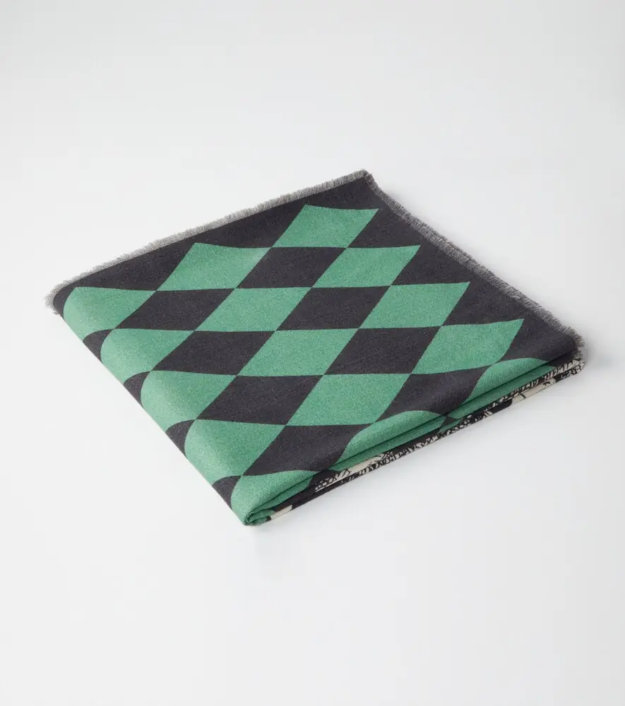 FORNASETTI High Fidelity argyle wool blanket | Thumbnail 5