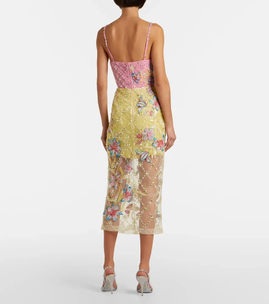 La Fuori Là Fuori Embellished floral cocktail dress | Thumbnail 4 La Fuori Là Fuori Embellished floral cocktail dress | Thumbnail 4