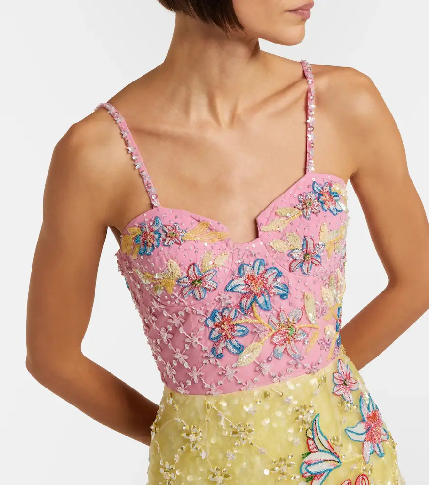La Fuori Là Fuori Embellished floral cocktail dress | Thumbnail 5 La Fuori Là Fuori Embellished floral cocktail dress | Thumbnail 5