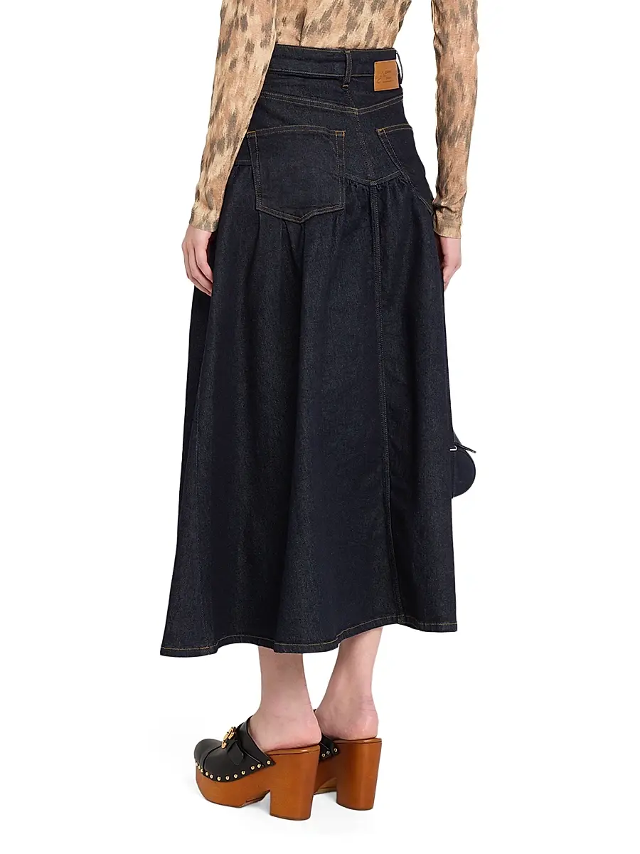 Ganni Women's Stretch Denim Maxi Skirt | Thumbnail 4 Ganni Women's Stretch Denim Maxi Skirt | Thumbnail 4