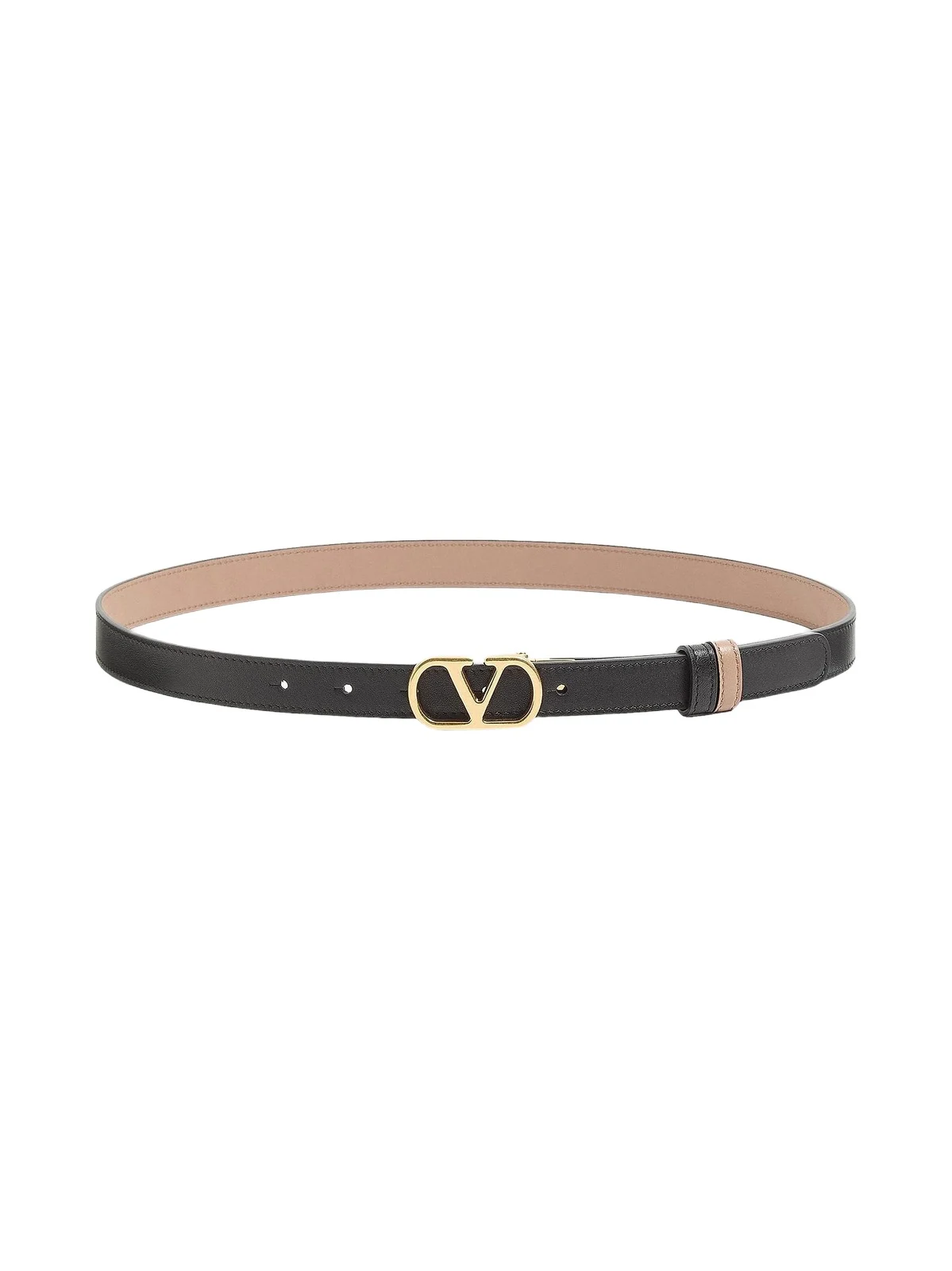 Women's VLogo Signature Reversible Shiny Calfskin Belt