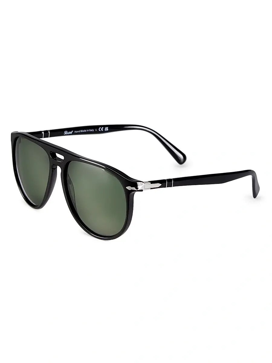 PERSOL Men's Toms 55MM Pilot Sunglasses | Thumbnail 2 PERSOL Men's Toms 55MM Pilot Sunglasses | Thumbnail 2