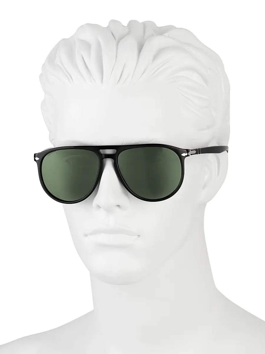 PERSOL Men's Toms 55MM Pilot Sunglasses | Thumbnail 4 PERSOL Men's Toms 55MM Pilot Sunglasses | Thumbnail 4