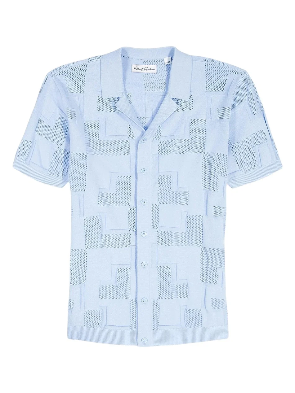 Men's Drayford Jacquard Short-Sleeve Shirt Men's Drayford Jacquard Short-Sleeve Shirt