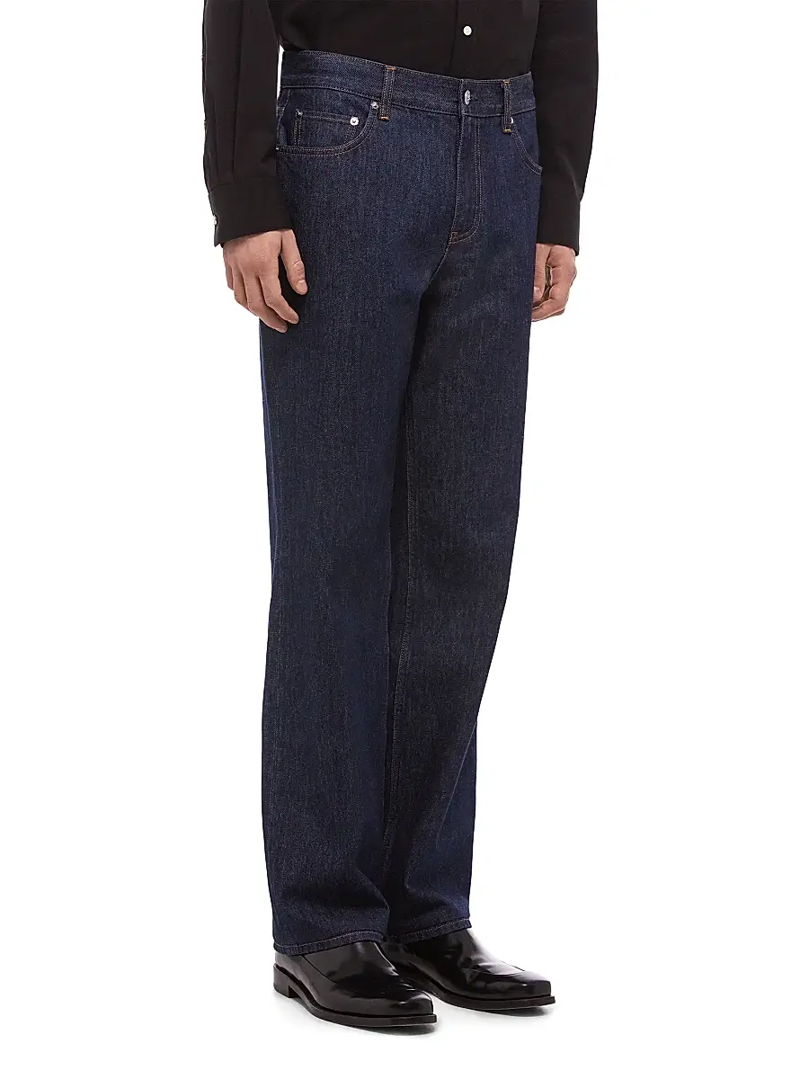 Helmut Lang Men's Mid-Rise Slim-Fit Straight-Leg Jeans | Thumbnail 3 Helmut Lang Men's Mid-Rise Slim-Fit Straight-Leg Jeans | Thumbnail 3
