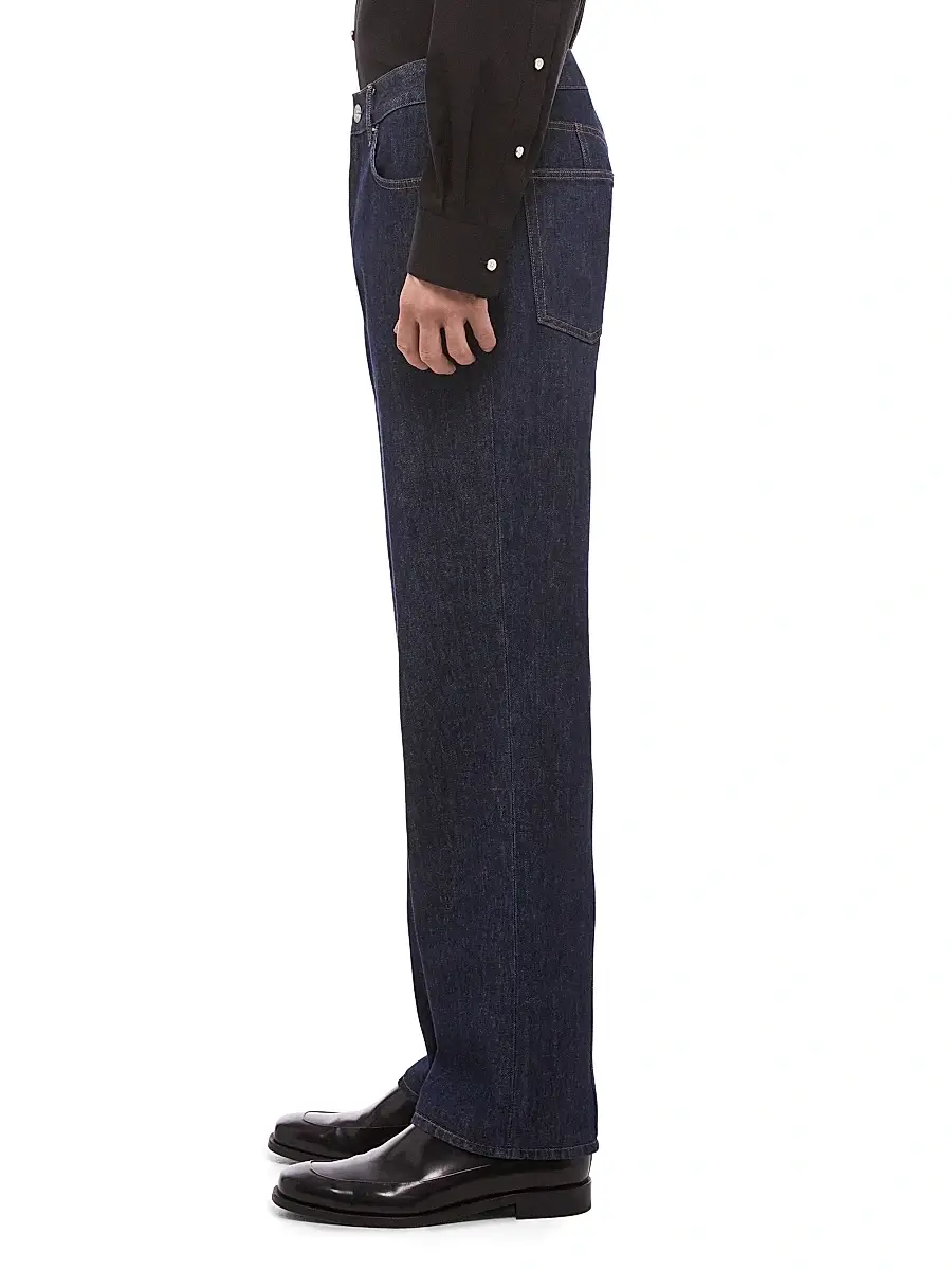 Helmut Lang Men's Mid-Rise Slim-Fit Straight-Leg Jeans | Thumbnail 5 Helmut Lang Men's Mid-Rise Slim-Fit Straight-Leg Jeans | Thumbnail 5