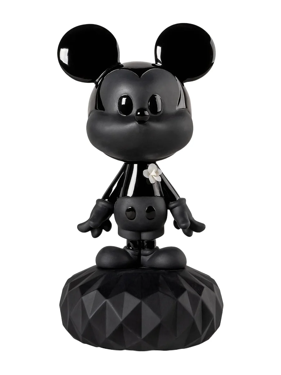 Lladro Disney Mickey Total Black Figurine