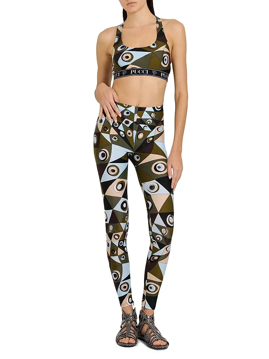 PUCCI Women's L'Alba Printed Mid-Rise Leggings | Thumbnail 2 PUCCI Women's L'Alba Printed Mid-Rise Leggings | Thumbnail 2