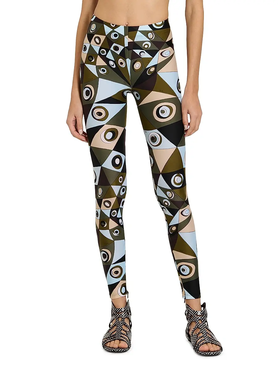 PUCCI Women's L'Alba Printed Mid-Rise Leggings | Thumbnail 3 PUCCI Women's L'Alba Printed Mid-Rise Leggings | Thumbnail 3