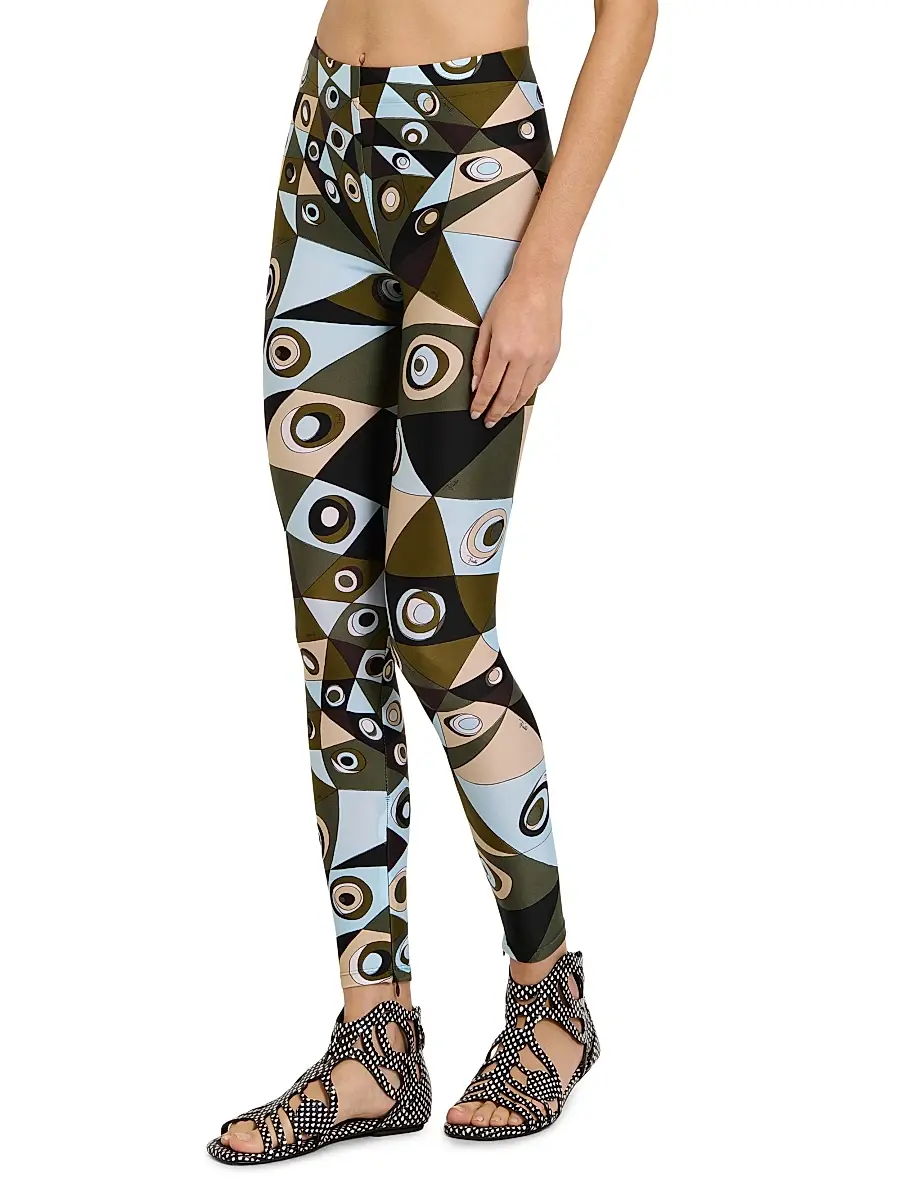 PUCCI Women's L'Alba Printed Mid-Rise Leggings | Thumbnail 4 PUCCI Women's L'Alba Printed Mid-Rise Leggings | Thumbnail 4
