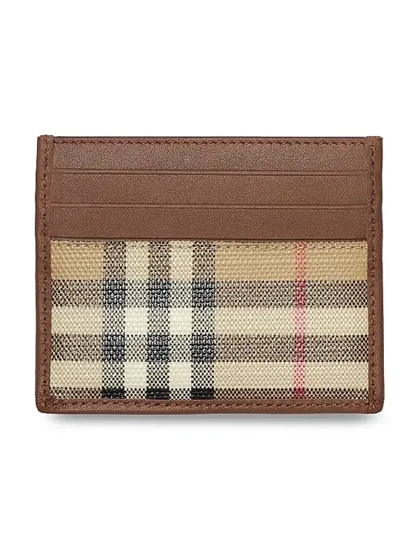 Men's Check Card Case