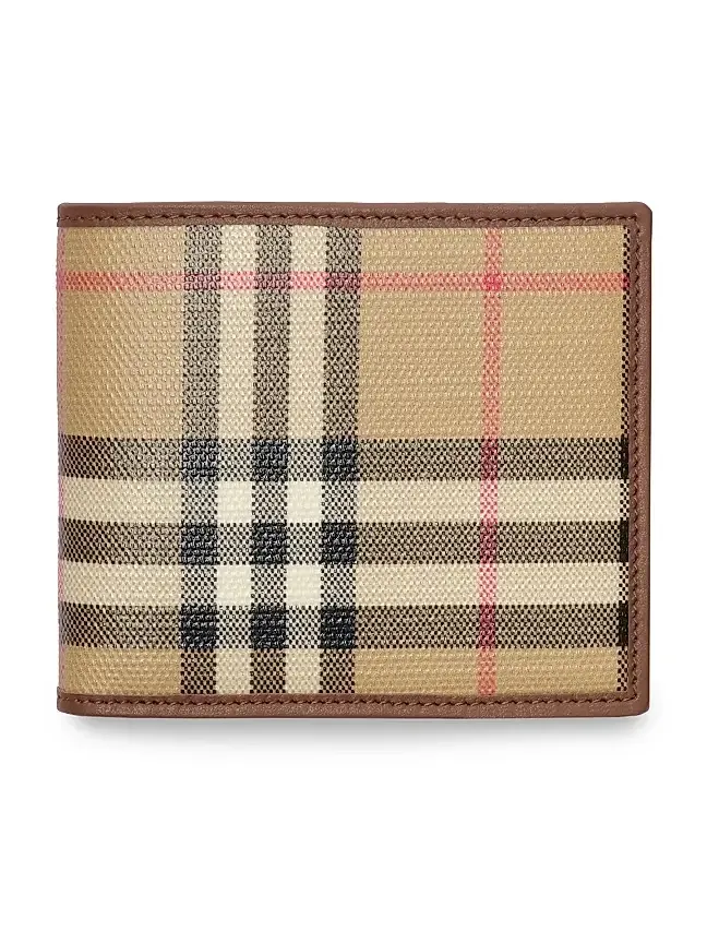 Men's MS Archive Check Bifold Wallet
