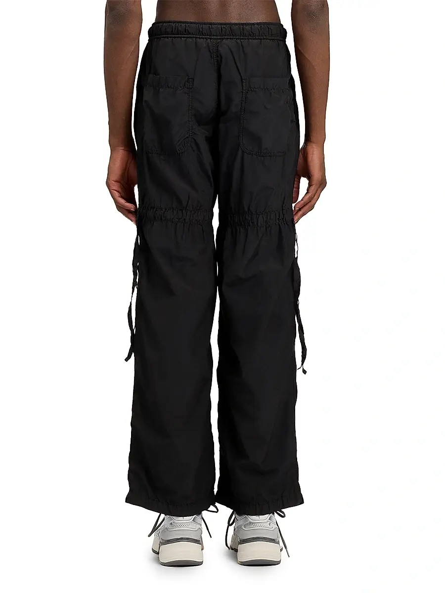 Palm Angels Men's Curved Logo Drawstring Cargo Pants | Thumbnail 4 Palm Angels Men's Curved Logo Drawstring Cargo Pants | Thumbnail 4