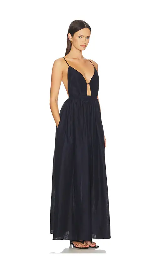 susana monaco Solid Linen Empire Waist Dress | Thumbnail 2 susana monaco Solid Linen Empire Waist Dress | Thumbnail 2