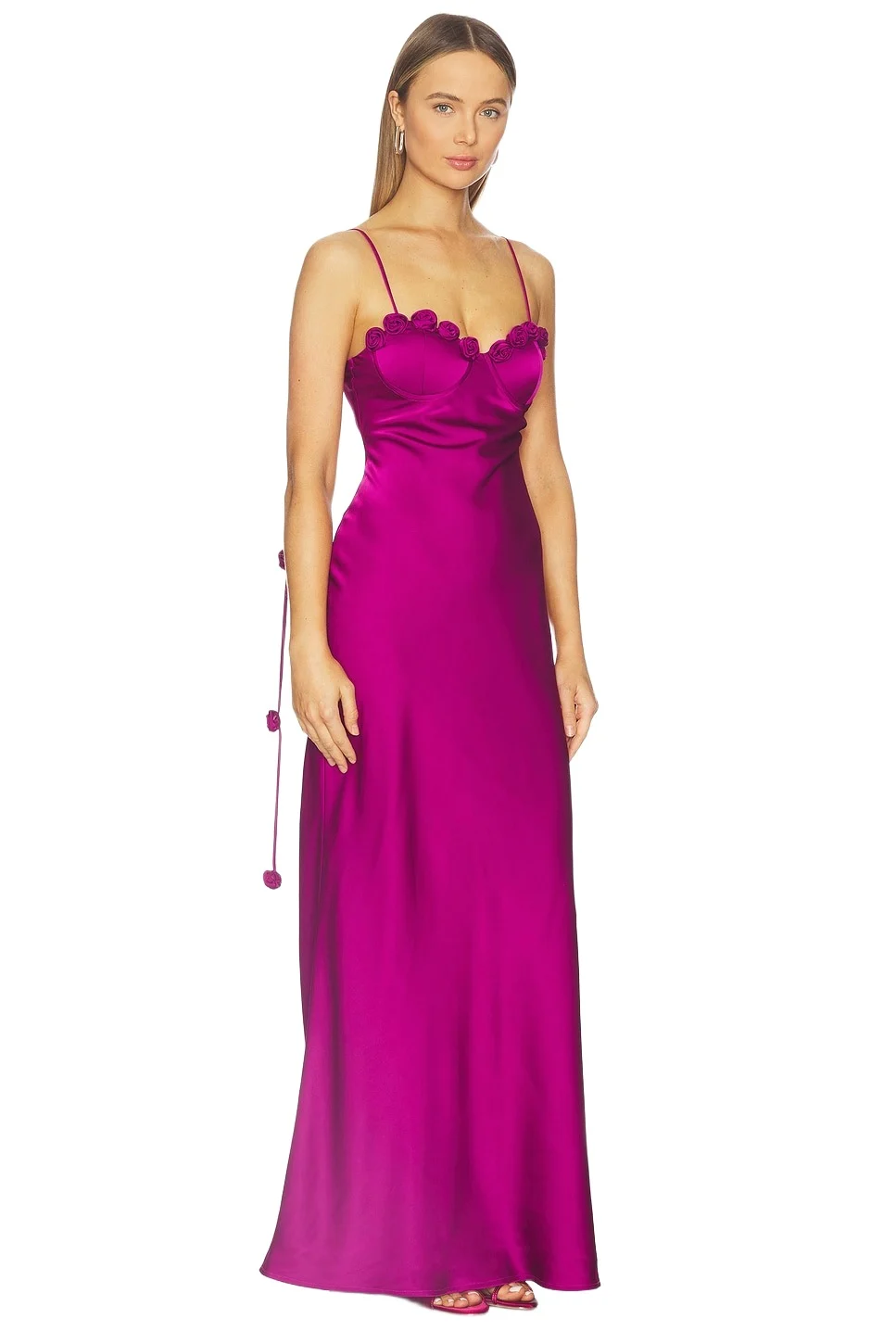 Lavena Floral Detail Maxi Dress