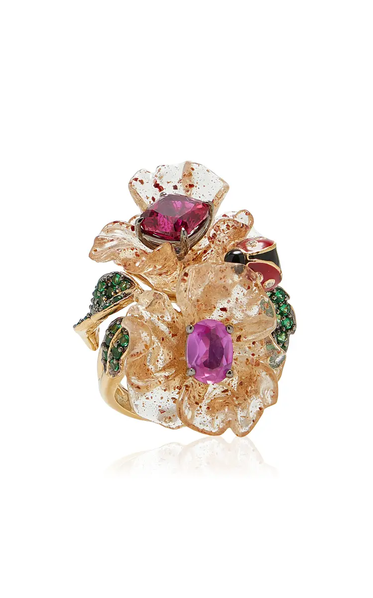 Anabela Chan Beetroot Dragonfruit Garden Ring | Image 1 Anabela Chan Beetroot Dragonfruit Garden Ring | Image 1
