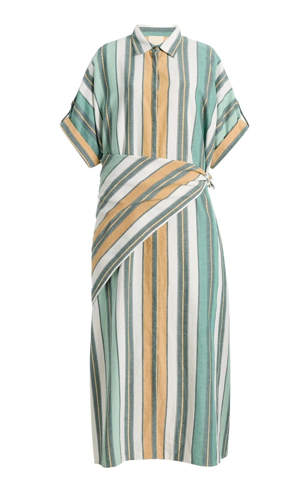 Ilio Nema Melanie Caftan Cotton-Blend Midi Dress