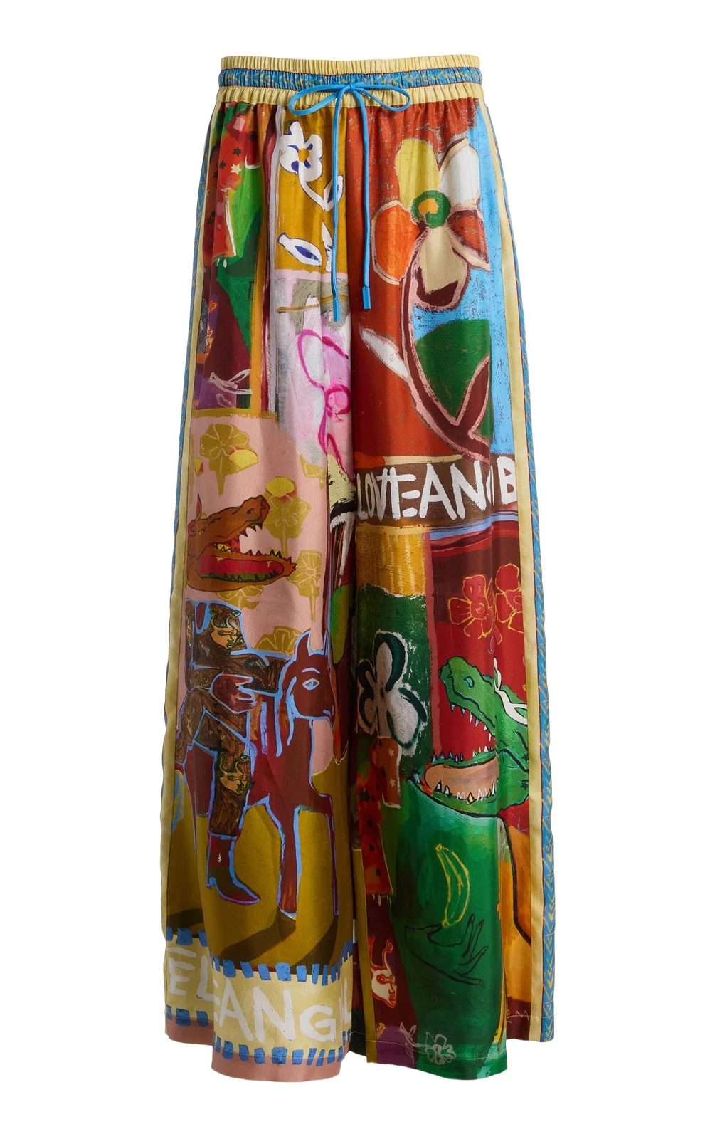 Mlak Printed Silk-Twill Pants Mlak Printed Silk-Twill Pants