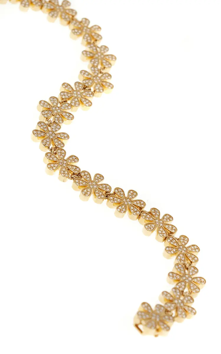 Sydney Evan Daisy 14K Gold and Diamond Eternity Bracelet | Thumbnail 3 Sydney Evan Daisy 14K Gold and Diamond Eternity Bracelet | Thumbnail 3
