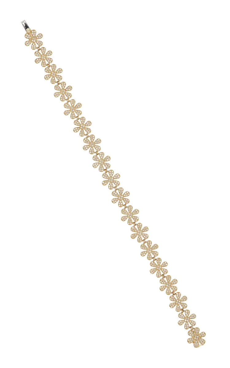 Sydney Evan Daisy 14K Gold and Diamond Eternity Bracelet | Thumbnail 4 Sydney Evan Daisy 14K Gold and Diamond Eternity Bracelet | Thumbnail 4