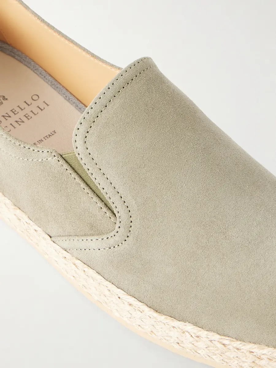 Brunello Cucinelli Suede Espadrilles - Men | Thumbnail 4 Brunello Cucinelli Suede Espadrilles - Men | Thumbnail 4