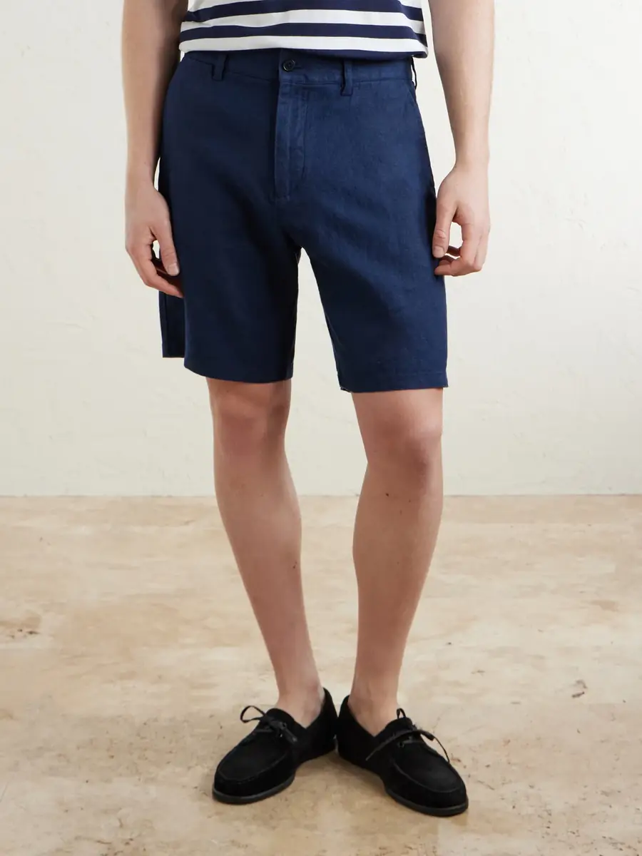NN07 Aden 1454 Straight-Leg Linen Shorts - Men | Thumbnail 3 NN07 Aden 1454 Straight-Leg Linen Shorts - Men | Thumbnail 3