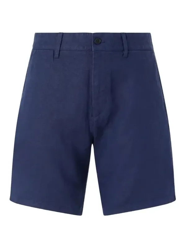 Aden 1454 Straight-Leg Linen Shorts - Men Aden 1454 Straight-Leg Linen Shorts - Men