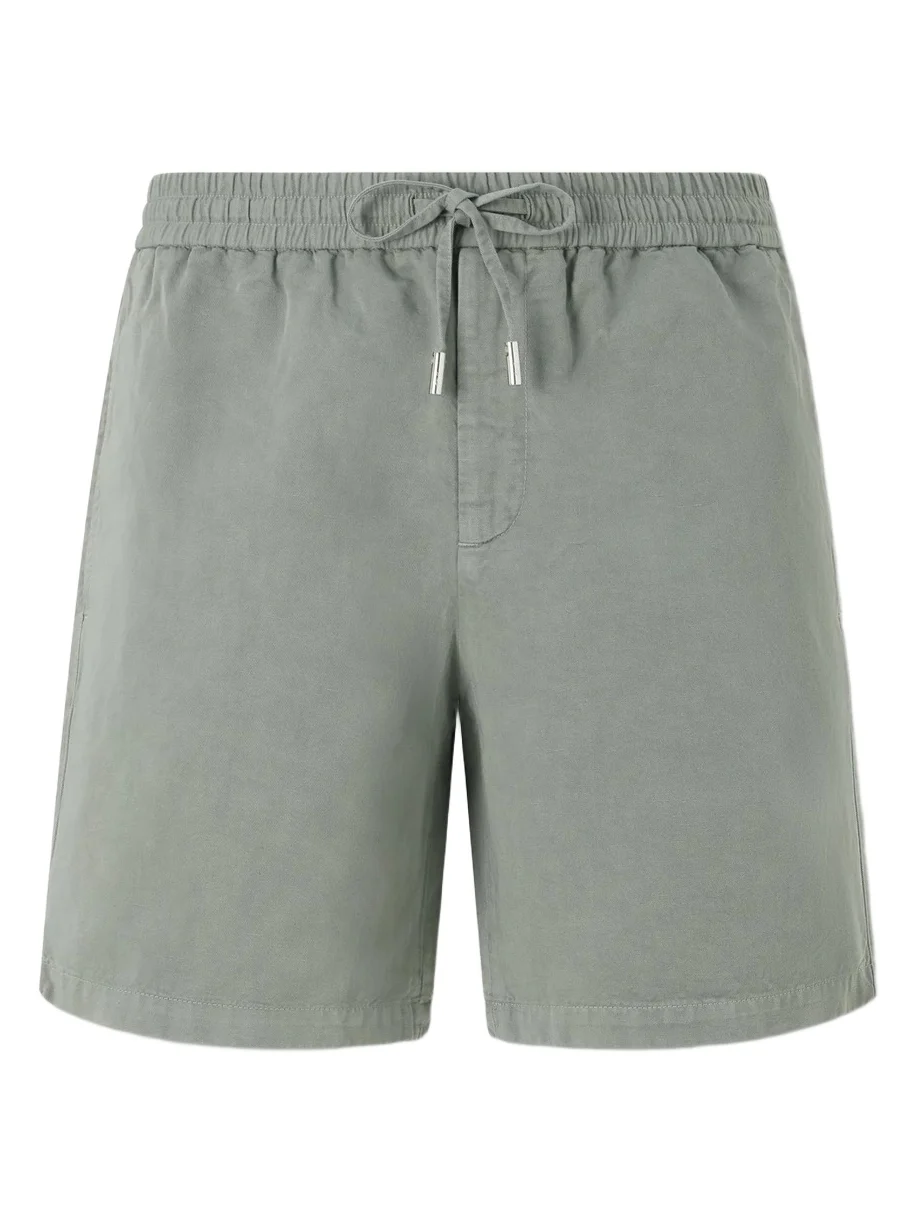 Straight-Leg Cotton and Linen-Blend Twill Drawstring Shorts - Men Straight-Leg Cotton and Linen-Blend Twill Drawstring Shorts - Men