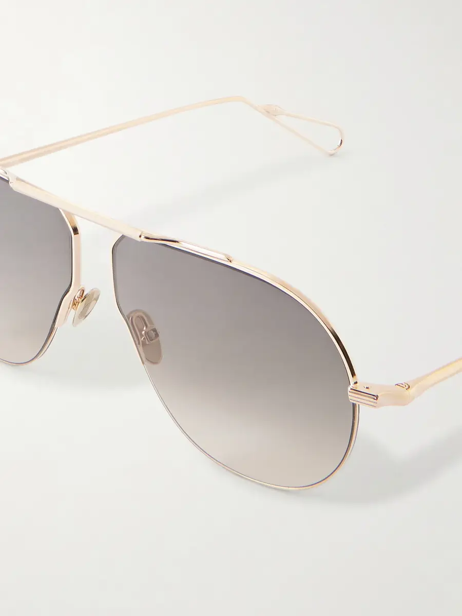 AHLEM Laplace Semi-Rimless Aviator-Style Gold-Tone Metal Sunglasses - Men | Thumbnail 3 AHLEM Laplace Semi-Rimless Aviator-Style Gold-Tone Metal Sunglasses - Men | Thumbnail 3
