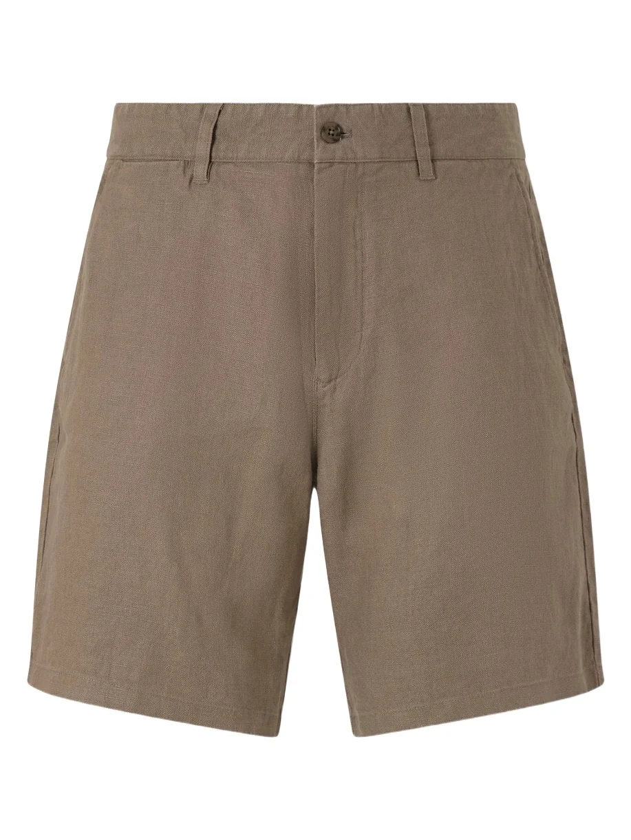 Aden 1454 Straight-Leg Linen Shorts - Men Aden 1454 Straight-Leg Linen Shorts - Men