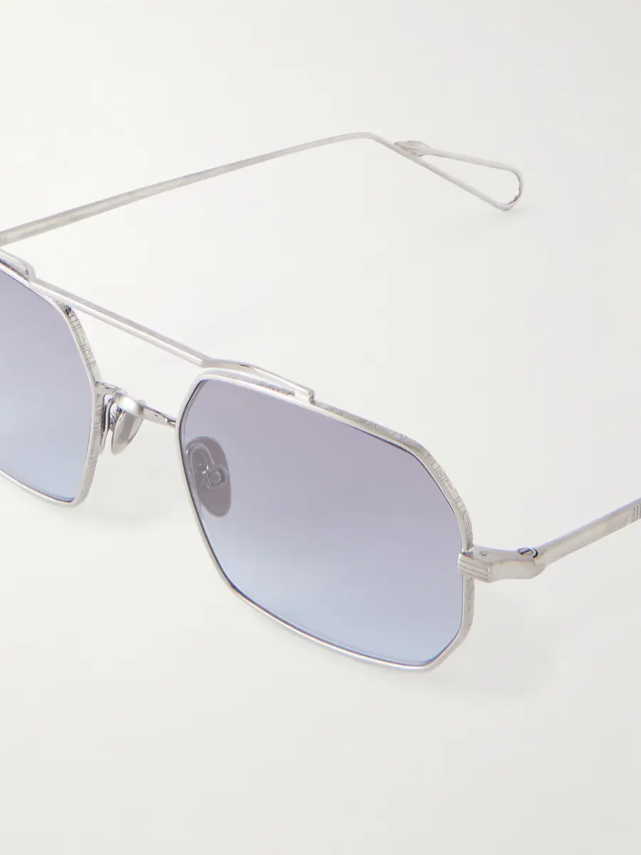 AHLEM Clovis Double-Bridge Aviator-Style Silver-Tone Metal Sunglasses - Men | Thumbnail 3 AHLEM Clovis Double-Bridge Aviator-Style Silver-Tone Metal Sunglasses - Men | Thumbnail 3
