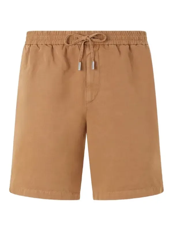 Straight-Leg Cotton and Linen-Blend Twill Drawstring Shorts - Men Straight-Leg Cotton and Linen-Blend Twill Drawstring Shorts - Men