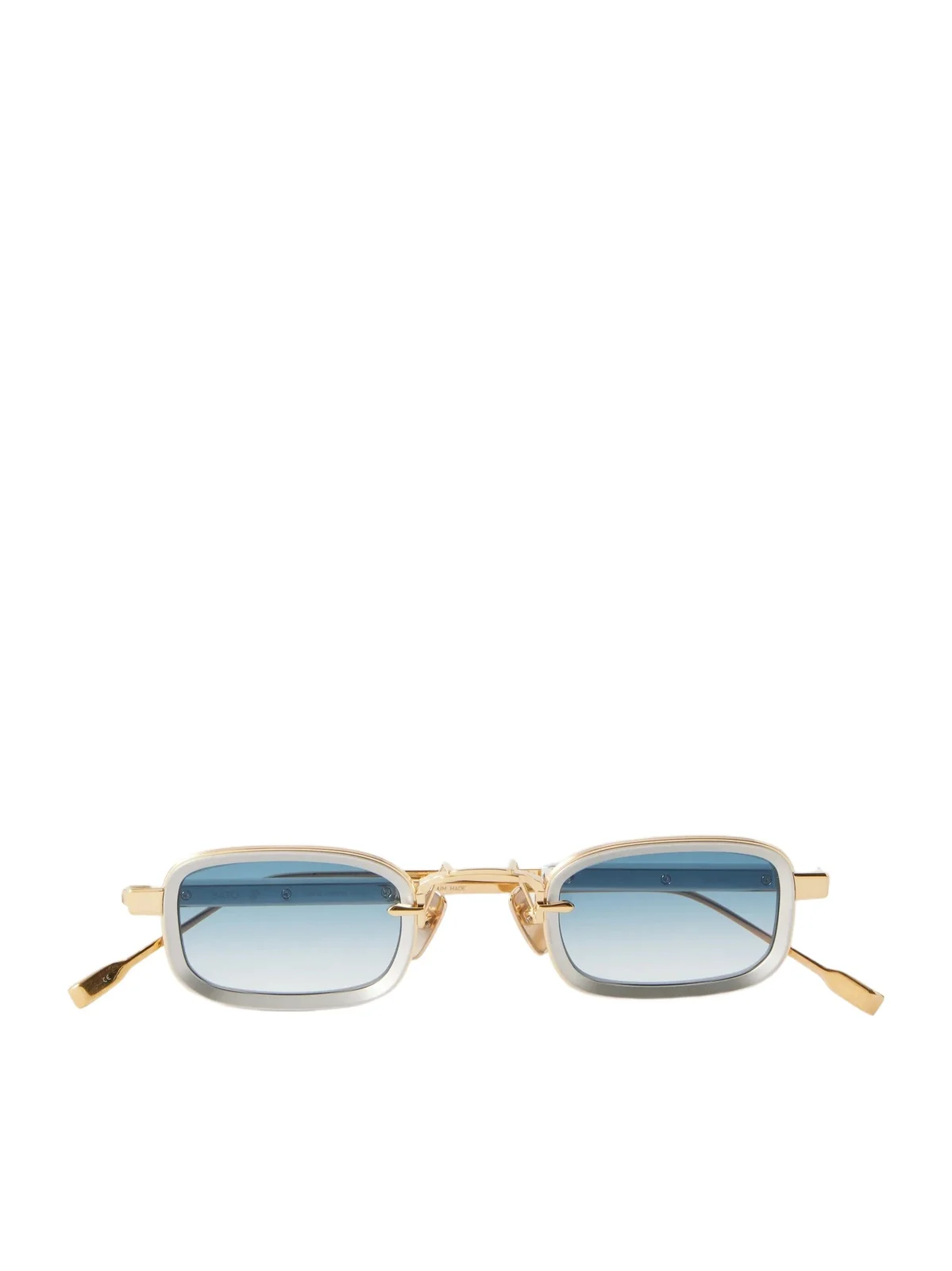 Canicula Square-Frame Gold and Platinum-Coated Titanium Sunglasses - Men Canicula Square-Frame Gold and Platinum-Coated Titanium Sunglasses - Men