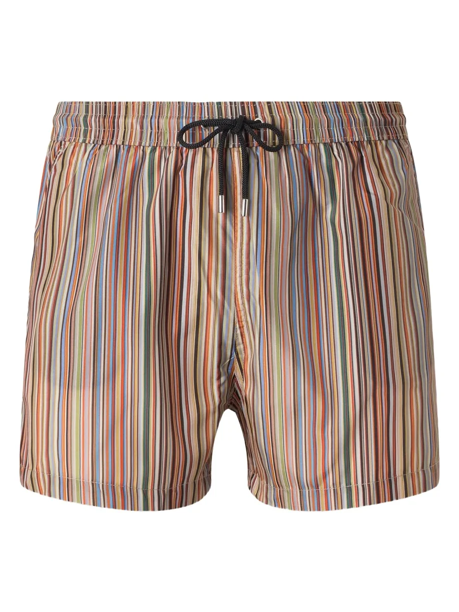 Paul Smith Short-Length Striped Swim Shorts - Men