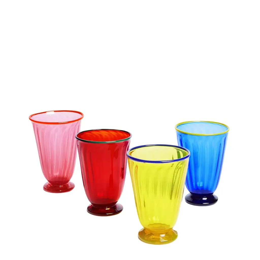 La DoubleJ Rainbow Glass Set of 4 | Image 1 La DoubleJ Rainbow Glass Set of 4 | Image 1