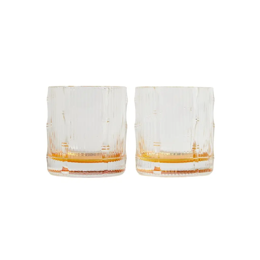 La DoubleJ Bamboo Tumbler Set Of 2