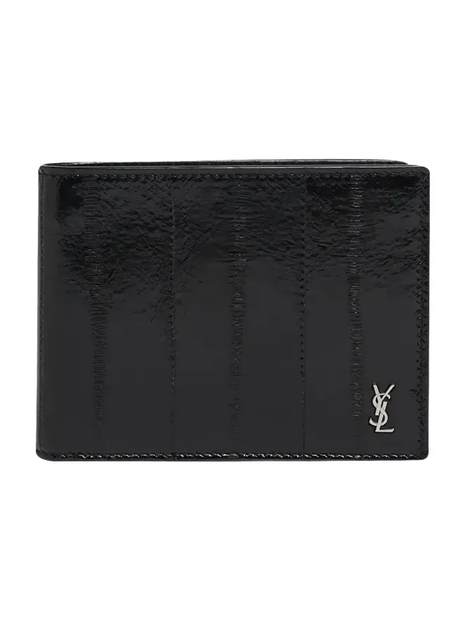 Saint Laurent Men's Tiny Cassandre Bi-Fold Wallet